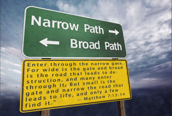 ⚖️🎭➡️❤️🫒✝️ The Narrow Way to Life: Jesus and the Defeat of Hollow Religion [5 parts]